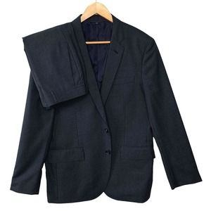 J Crew Ludlow 2 Piece Suit Mens 42S Gray Loro Piana Super 120s Wool 34X30 Pants
